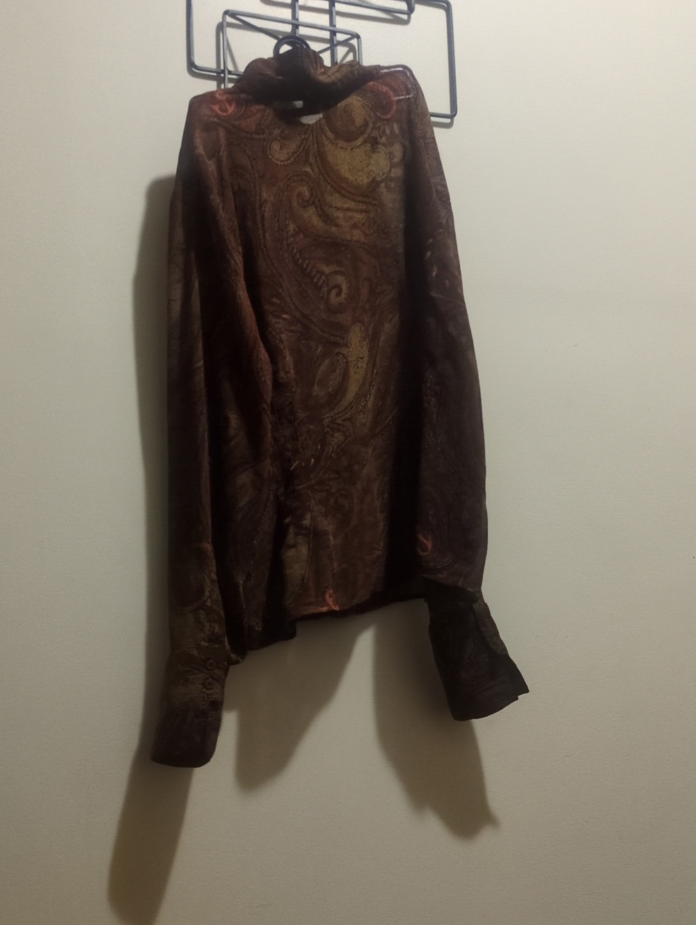 Norton McNaughton Brown Paisley Long Sleeve Top